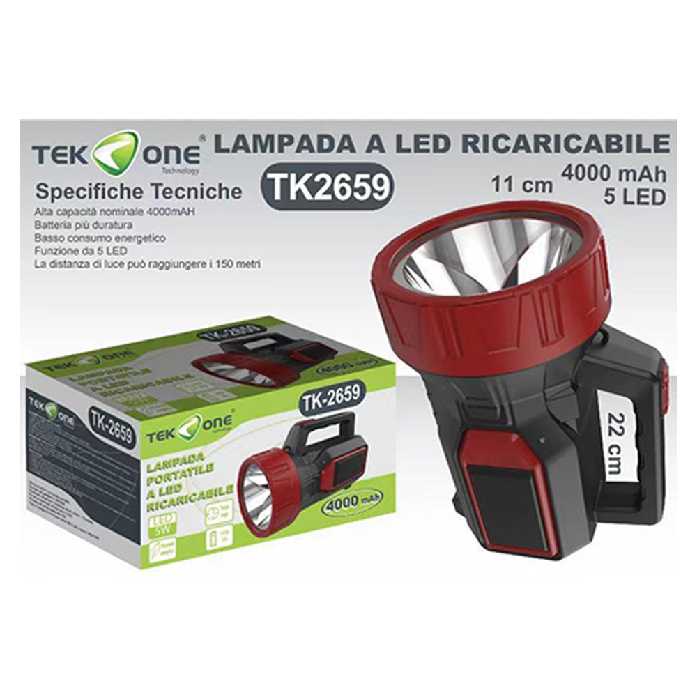 Torcia LED Ricaricabile - Airone Gifts